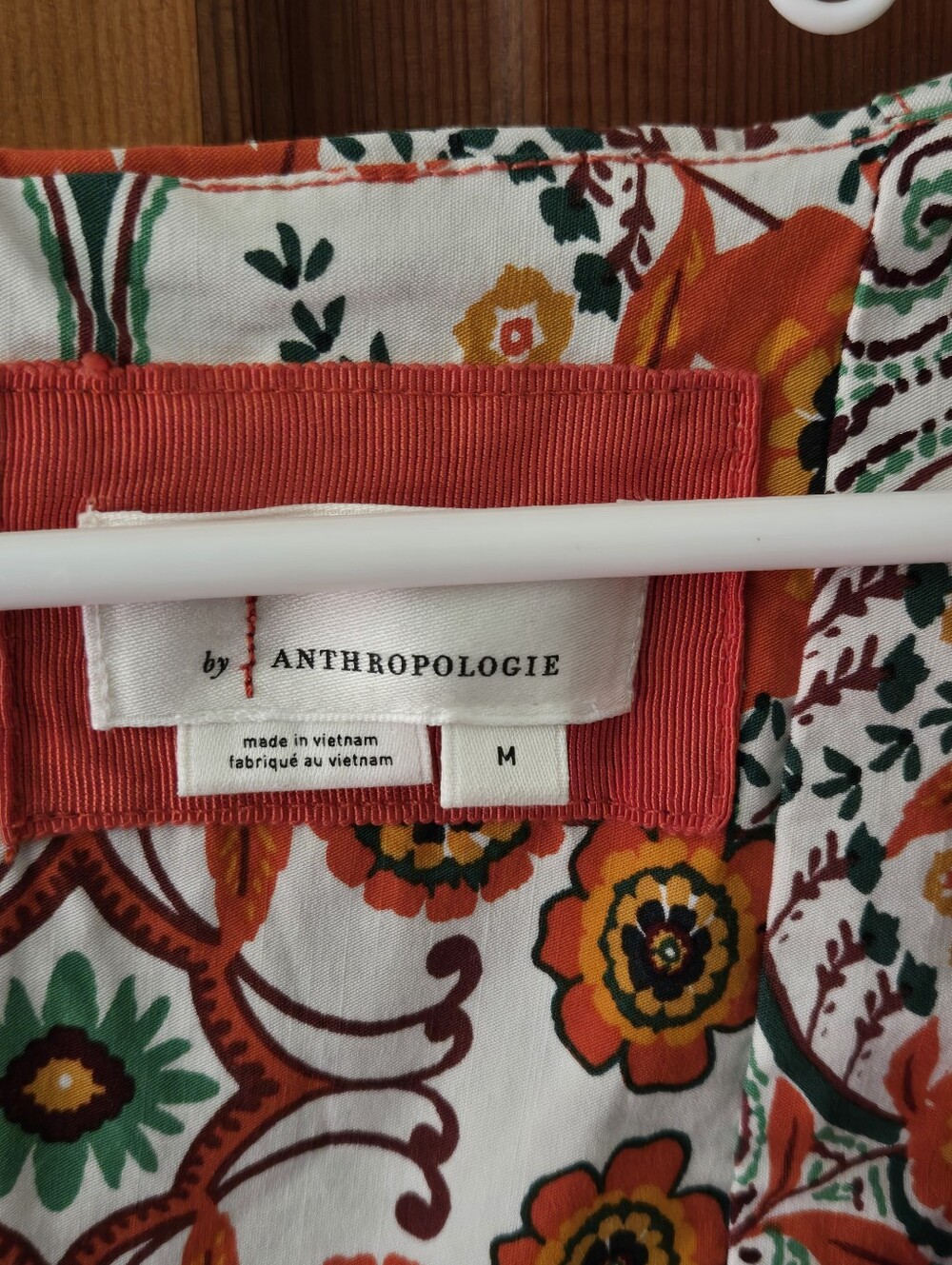 Anthropologie Floral Dress in Orange, Green & Yellow